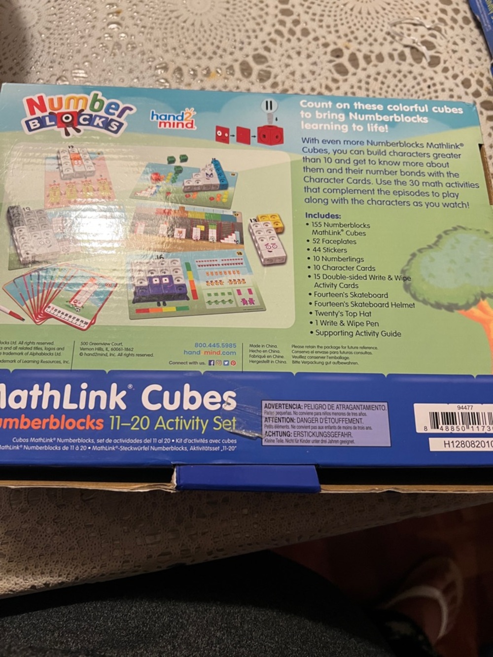 MathLink Cubes 11-20 Activity Set - Blue - Picture 8 of 8
